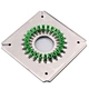 The e2000 connector fiber polishing jig allows you to polish up to 18 ports at once, saving you time and energy
